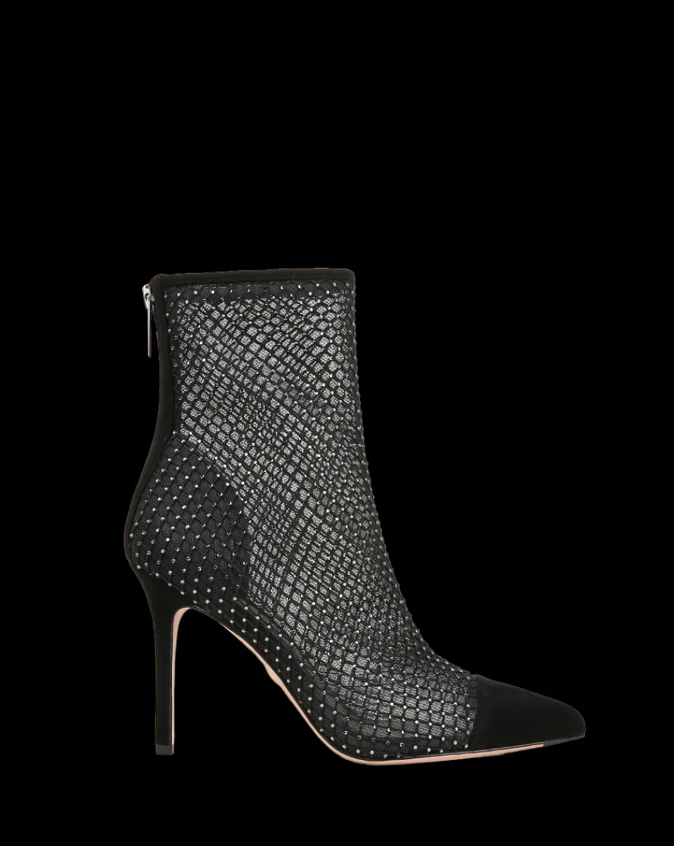 Veronica Beard Boots & Booties|The Veronicas' Favorites*Lisa Rhinestone Mesh Bootie in Black