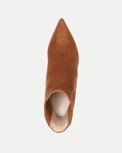 Veronica Beard Boots & Booties|Vb Classics*Lisa Suede Stiletto-Heel Bootie Chestnut
