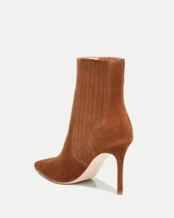 Veronica Beard Boots & Booties|Vb Classics*Lisa Suede Stiletto-Heel Bootie Chestnut