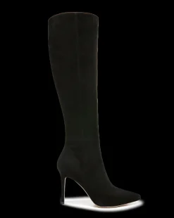 Veronica Beard Extended Sizes|Boots & Booties*Lisa Suede Tall Boot Wide Calf Black