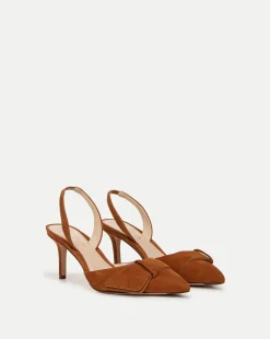 Veronica Beard Pumps*Lisbeth Suede Slingback Pump in Caramel