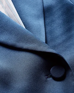 Veronica Beard Jackets & Outerwear|Matching Sets*Long And Lean Dickey Jacket in Blue Stone BlueStone
