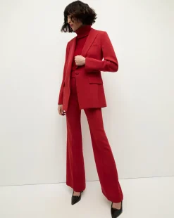 Veronica Beard Jackets & Outerwear|Matching Sets*Long and Lean Dickey Jacket in Red Crimson