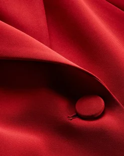 Veronica Beard Jackets & Outerwear|Matching Sets*Long and Lean Dickey Jacket in Red Crimson