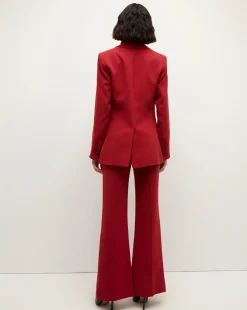 Veronica Beard Jackets & Outerwear|Matching Sets*Long and Lean Dickey Jacket in Red Crimson