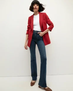 Veronica Beard Jackets & Outerwear|Matching Sets*Long and Lean Dickey Jacket in Red Crimson