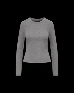 Veronica Beard Tops*Long Sleeve Pruitt Tee in Heather Grey MediumHeatherGrey