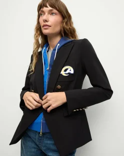 Veronica Beard Jackets & Outerwear|The Gift Guide*Los Angeles Rams Dickey Jacket in Black/Gold LosAngelesRams