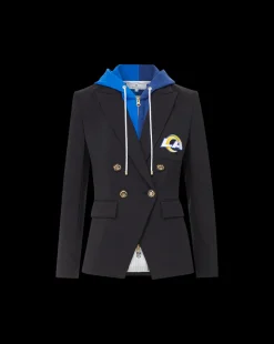 Veronica Beard Jackets & Outerwear|The Gift Guide*Los Angeles Rams Dickey Jacket in Black/Gold LosAngelesRams
