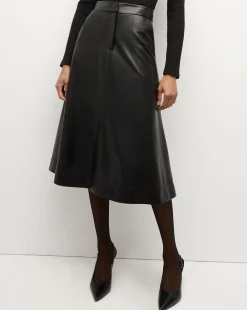 Veronica Beard Skirts & Shorts*Louise Vegan Leather Skirt in Black