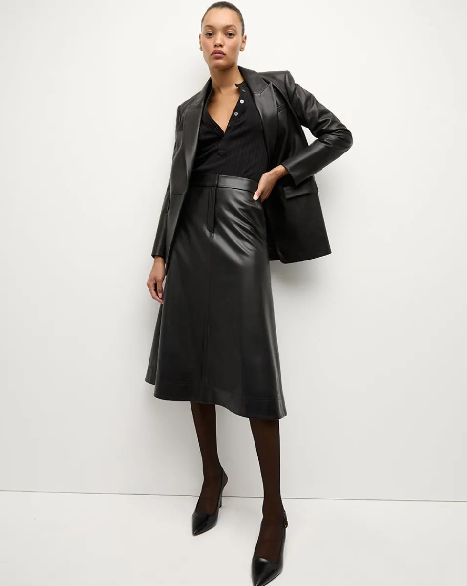 Veronica Beard Skirts & Shorts*Louise Vegan Leather Skirt in Black