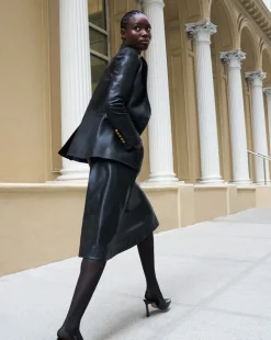 Veronica Beard Skirts & Shorts*Louise Vegan Leather Skirt in Black