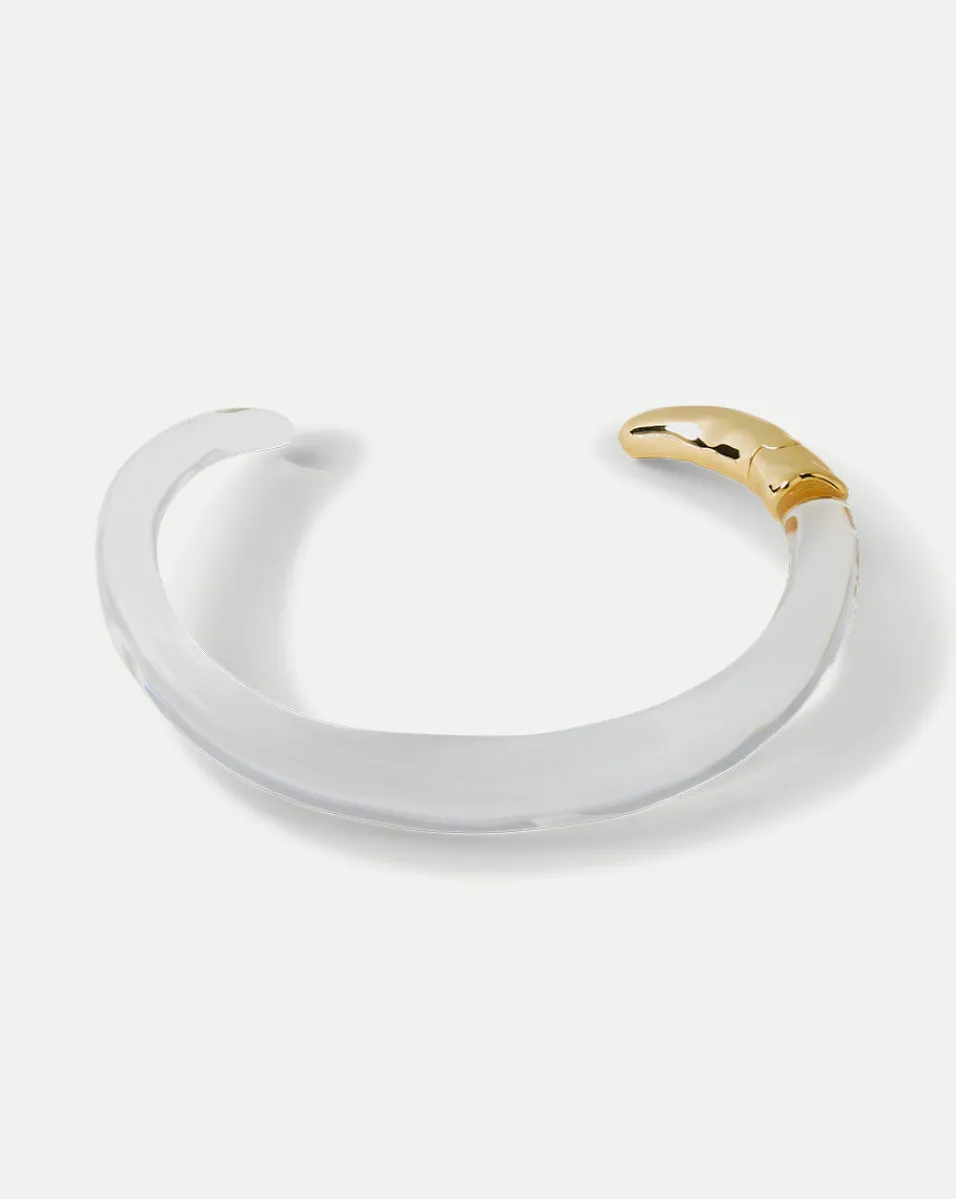 Veronica Beard Accessories|The Veronicas' Favorites*Lucite Collar Necklace in Clear/Gold