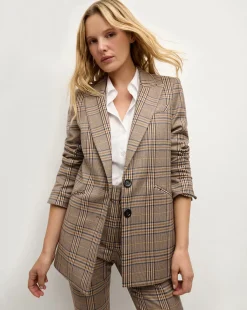 Veronica Beard Jackets & Outerwear|Matching Sets*Maci Plaid Dickey Jacket in Brown Check RussetMulti