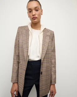 Veronica Beard Jackets & Outerwear|Matching Sets*Maci Plaid Dickey Jacket in Brown Check RussetMulti