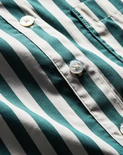 Veronica Beard Tops|The Veronicas' Favorites*Maia Striped Shirt in Green/White Pine/White