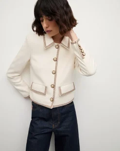 Veronica Beard Jackets & Outerwear|Matching Sets*Makayla Cropped Jacket in Ivory