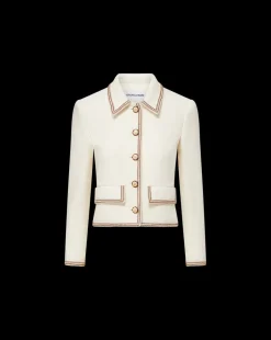 Veronica Beard Jackets & Outerwear|Matching Sets*Makayla Cropped Jacket in Ivory
