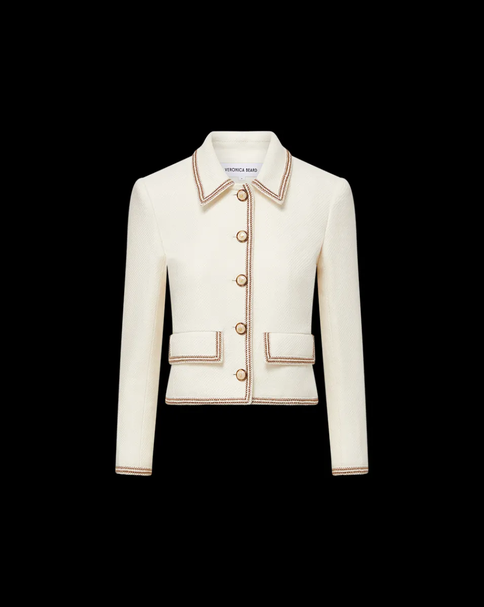 Veronica Beard Jackets & Outerwear|Matching Sets*Makayla Cropped Jacket in Ivory