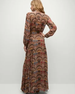 Veronica Beard Dresses|Party Dressing*Makenzie Dress in Dark Chocolate DarkChocolateMulti