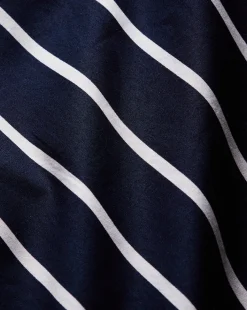 Veronica Beard Pants*Maliyah Striped Wide-Leg Pant in Navy/White