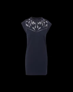 Veronica Beard Dresses*Malta Cotton T-Shirt Dress in Navy
