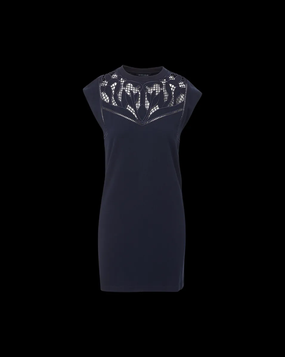 Veronica Beard Dresses*Malta Cotton T-Shirt Dress in Navy