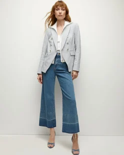 Veronica Beard Dickeys*Marlo Cotton Eyelet Dickey in White