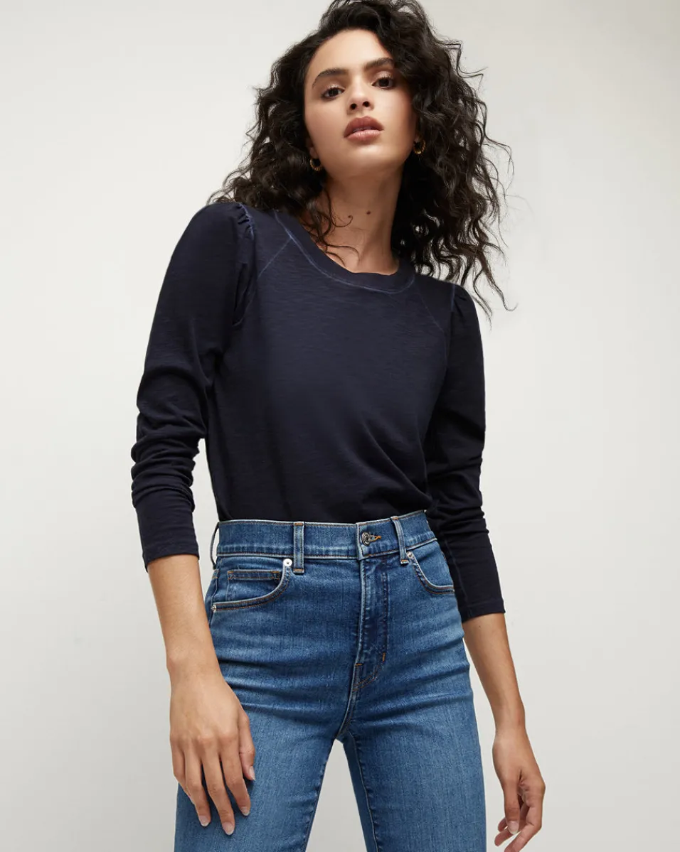 Veronica Beard Tops*Mason Baseball Tee Navy