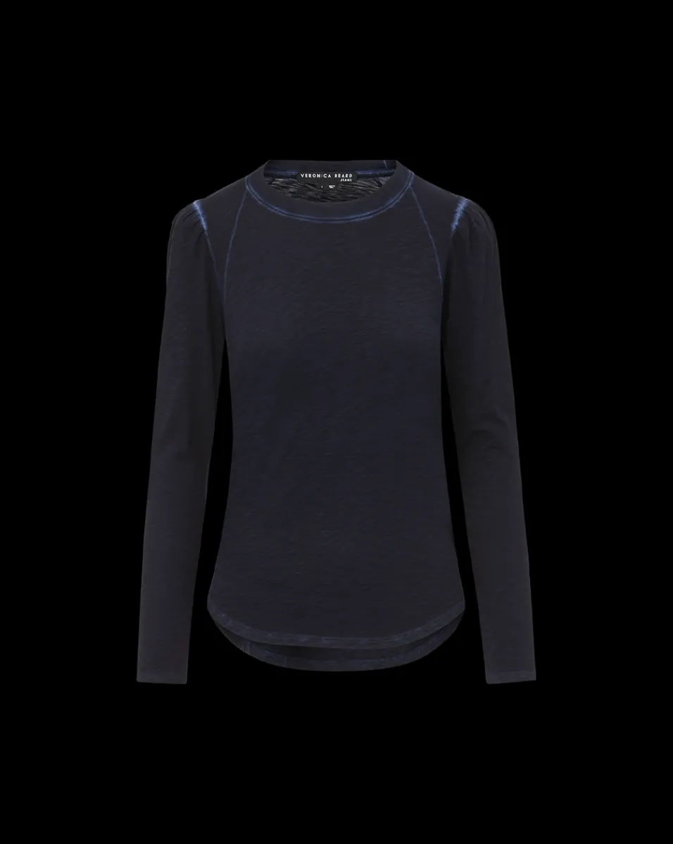Veronica Beard Tops*Mason Baseball Tee Navy