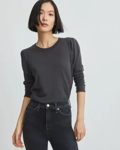 Veronica Beard Tops|Extended Sizes*Mason Baseball Tee Charcoal