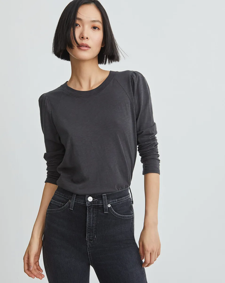Veronica Beard Tops|Extended Sizes*Mason Baseball Tee Charcoal