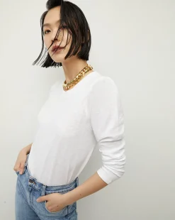 Veronica Beard Tops|Extended Sizes*Mason Baseball Tee White