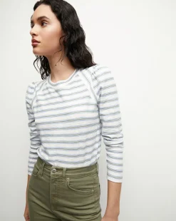 Veronica Beard Tops*Mason Baseball Tee in Hydrangea Multi HydrangeaMulti