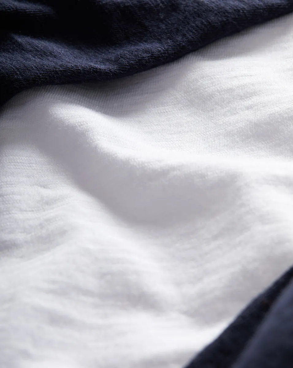 Veronica Beard Tops*Mason Baseball Tee in White/Navy