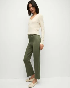 Veronica Beard Pants|Matching Sets*Massaro Knit Pant in Stone Army StoneArmy