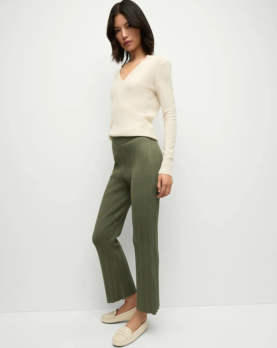 Veronica Beard Pants|Matching Sets*Massaro Knit Pant in Stone Army StoneArmy