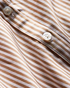 Veronica Beard Tops*Matera Cotton Button-Down Shirt in Acorn/White