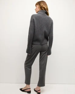 Veronica Beard Sweaters|Tops*Matilda Merino Cashmere Turtleneck in Charcoal
