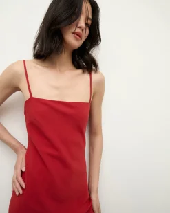 Veronica Beard Dresses|The Veronicas' Favorites*Mavis Maxi Slip Dress in Red Crimson