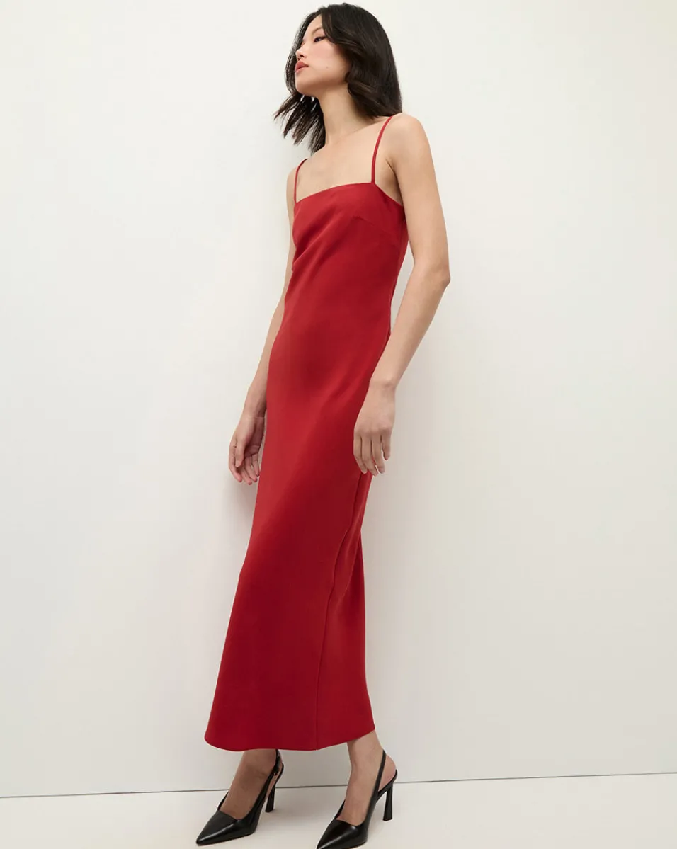 Veronica Beard Dresses|The Veronicas' Favorites*Mavis Maxi Slip Dress in Red Crimson