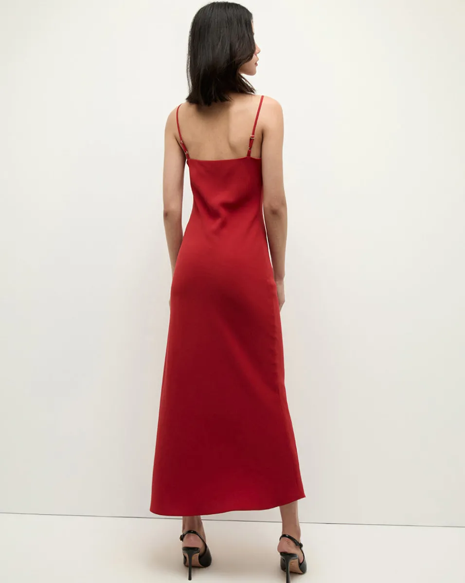 Veronica Beard Dresses|The Veronicas' Favorites*Mavis Maxi Slip Dress in Red Crimson