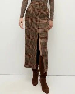 Veronica Beard Skirts & Shorts|The Veronicas' Favorites*Maxine Plaid Maxi Skirt in Camel & Black Camel/Black