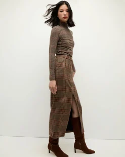 Veronica Beard Skirts & Shorts|The Veronicas' Favorites*Maxine Plaid Maxi Skirt in Camel & Black Camel/Black