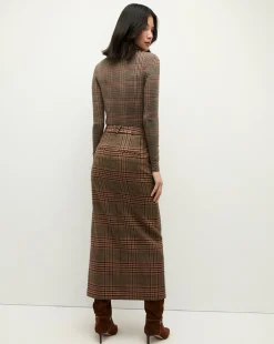 Veronica Beard Skirts & Shorts|The Veronicas' Favorites*Maxine Plaid Maxi Skirt in Camel & Black Camel/Black
