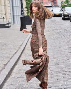 Veronica Beard Skirts & Shorts|The Veronicas' Favorites*Maxine Plaid Maxi Skirt in Camel & Black Camel/Black