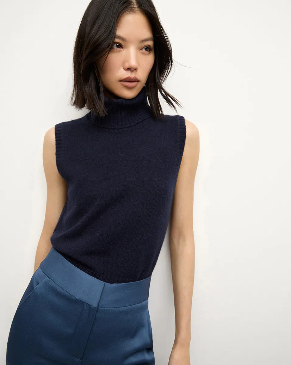 Veronica Beard Sweaters|Tops*Mazzy Cashmere Turtleneck in Navy