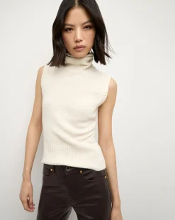 Veronica Beard Sweaters|Tops*Mazzy Cashmere Turtleneck in Ivory