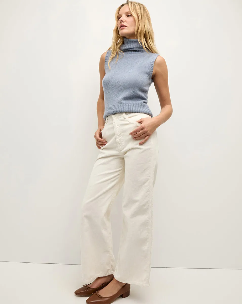Veronica Beard Sweaters|Tops*Mazzy Cashmere Turtleneck in Smoke Blue SmokeBlue