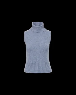Veronica Beard Sweaters|Tops*Mazzy Cashmere Turtleneck in Smoke Blue SmokeBlue